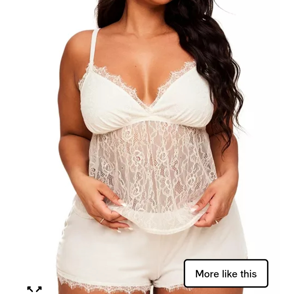 Adore Me White Sleep Lingerie Set